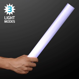 White LED Foam Sticks 16" Cheer Sticks