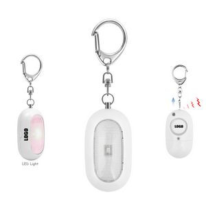 Oval Shaped Safety Alarm With Flashlight