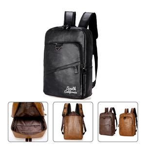 16" Waterproof Leather Backpack