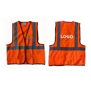 Adult Reflective Safety vest With Zipper