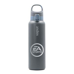 Vapur® Chill 20oz Insulated Water Bottle Graphite Grey with Blue Steel Trim