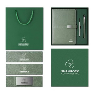 Premium Business Gift Set with Magnetic Notebook and Metal Pen