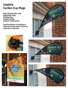 Chupa Window Wing Flag KIT (Single Sided)