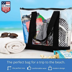 X-Large Security Clear Tote Made From Heavy Duty P V C Material And 600D Polyester