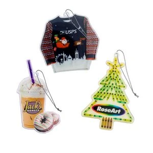 Custom Shape Litho Holiday Ornaments (2-1/2")