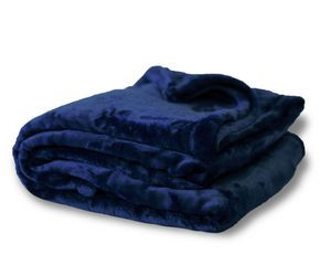 MINK TOUCH BLANKET OVERSIZED NAVY (60"x 72")