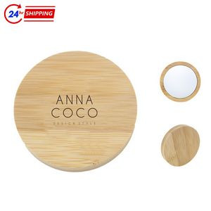Round Bamboo Mirror