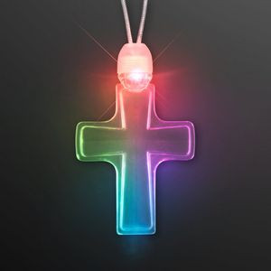 Light Up Cross Necklace - BLANK