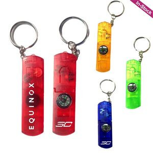 Whistle Light Compass Key Chain