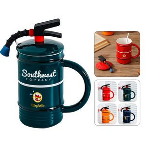 Fire Extinguisher Shape Ceramic Mug