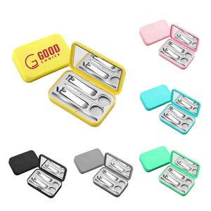 Nail Clipper w/ Mirror 4-Piece Set