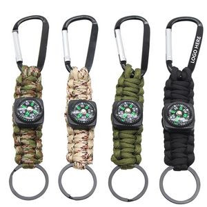 Key Chain Rope w/Compass