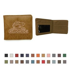 Vegan Wallet- One Color Two Locations Imprint