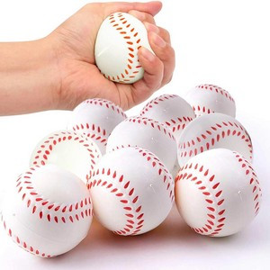 2.5" PU Squeezable Foam Baseball Stress Reliever for Finger Exercise