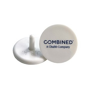 Dime Sized White Golf Ball Marker w/1 Color Imprint (11/16")