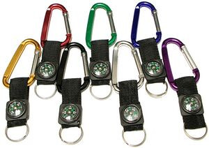 Large Size 7 Cm Carabiner with Compass