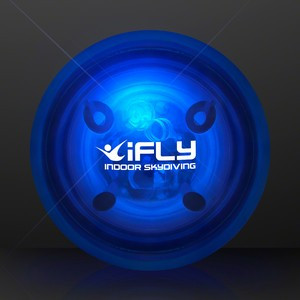 LED Blue Rubber Bounce Ball - Domestic Print