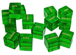 Crystal Transparent Green Dice
