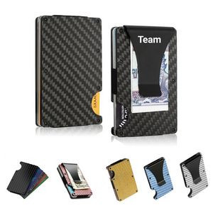 Carbon Fiber RFID Blocking Minimalist Wallet Card holder