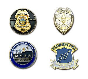 1" Die Struck Iron Soft Enamel Lapel Pin