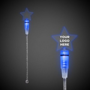 9" Blue Star Light-Up Cocktail Stirrer