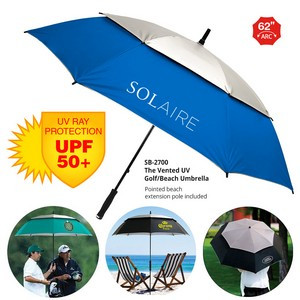 The Vented UPF50 UV Blocking Golf/Beach Umbrella