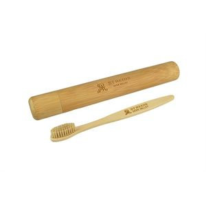 Bamboo Toothbrush With Bamboo Case