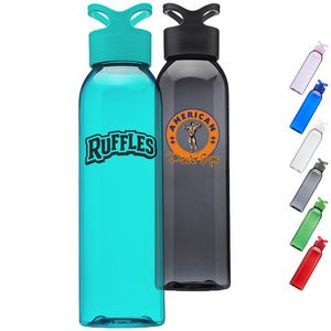 Gym Water Bottle w/ Carrying Loop 22 oz. Plastic Bottles