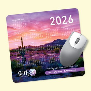 Vynex® DuraTec® 7.5"x8"x1/8" Hard Surface Calendar Mouse Pad