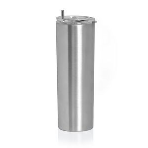 XPAC by MAXAM® 20oz Tall Skinny Tumbler DBL Wall W/Lid Satin Stainless Steel Finish