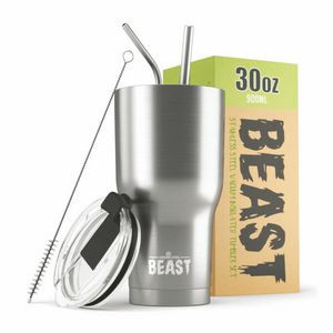 Greens Steel® 30 Oz. Beast Insulated Tumbler with Straw