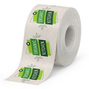 Water-Activated Reinforced Packaging Tape, White (375' x 3" w/6" Repeat)