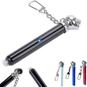 Custom (Reads 10-50 PSI) Mini Aluminum Pen Tyre Pressure Gauge with Key Chain