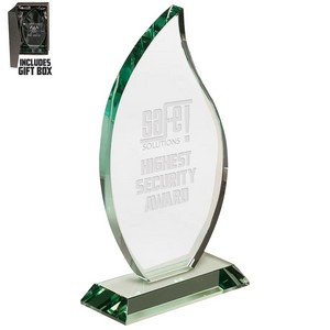 Clear Round Crystal Facet Paperweight Award