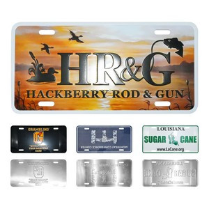 Custom Embossed Aluminum License Plate