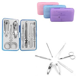 7 Pieces Manicure Set Wit Plastic Case