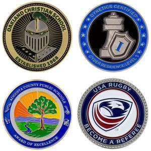 Custom Die Struck Challenge Coin (1.5")