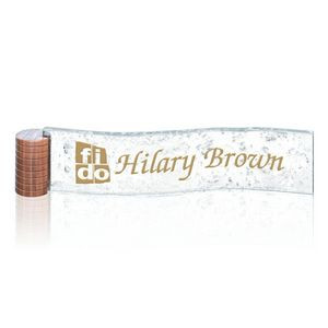 Curved Nameplate - Starfire 12"