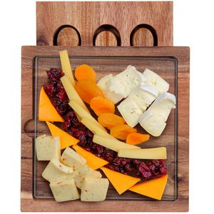 Braemar Glass Cheese Board & Knife