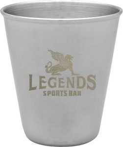 2 Oz. Steel City Stainless Steel Shot Glass - Laser Etched