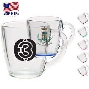 15.5 Oz. Tapered Glass Coffee Mugs w/Custom Imprint Cups