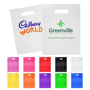 Die Cut Plastic Handle Bag (12" x 16" )