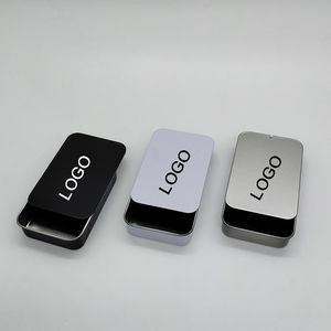 3.14" L x 2" W x 0.6" H Slide-lid Mini Tin