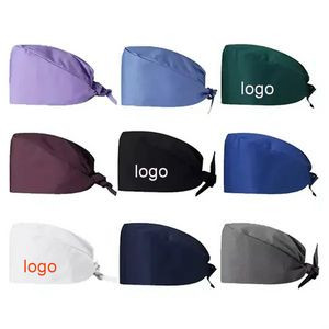 Medical Button Hat with Sweatband Unisex Nurse Cap