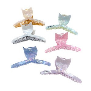 4.33 Inch Fish Tail Style Hair Claw Clips Acrylic Headwear Crystal Hair Clips