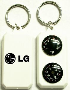 Compass & Thermometer Keychain