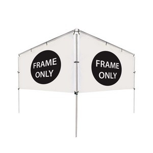 12'W x 5'H In-Ground Banner Hardware - V-Shape Banner
