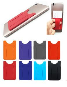 Silicone Phone Wallet w/Finger Slot