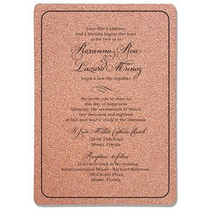 4.5" x 6" Cork Leatherette Cards or Invitations