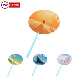 Large Long Handle Plastic Fan